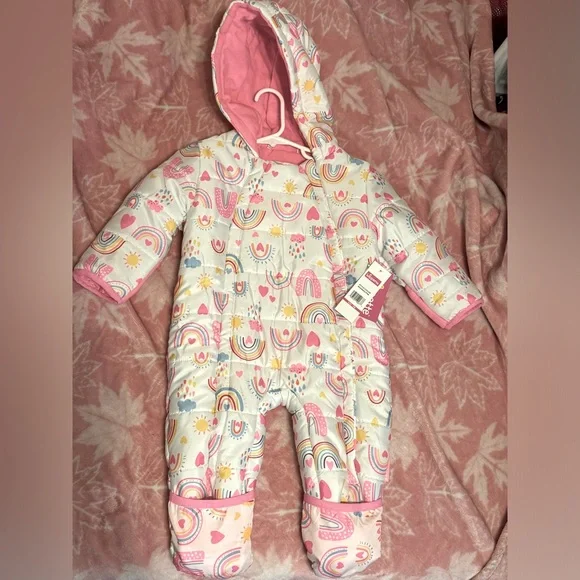 Colorful Kids One Piece Snowsuit - Picture 1 of 5